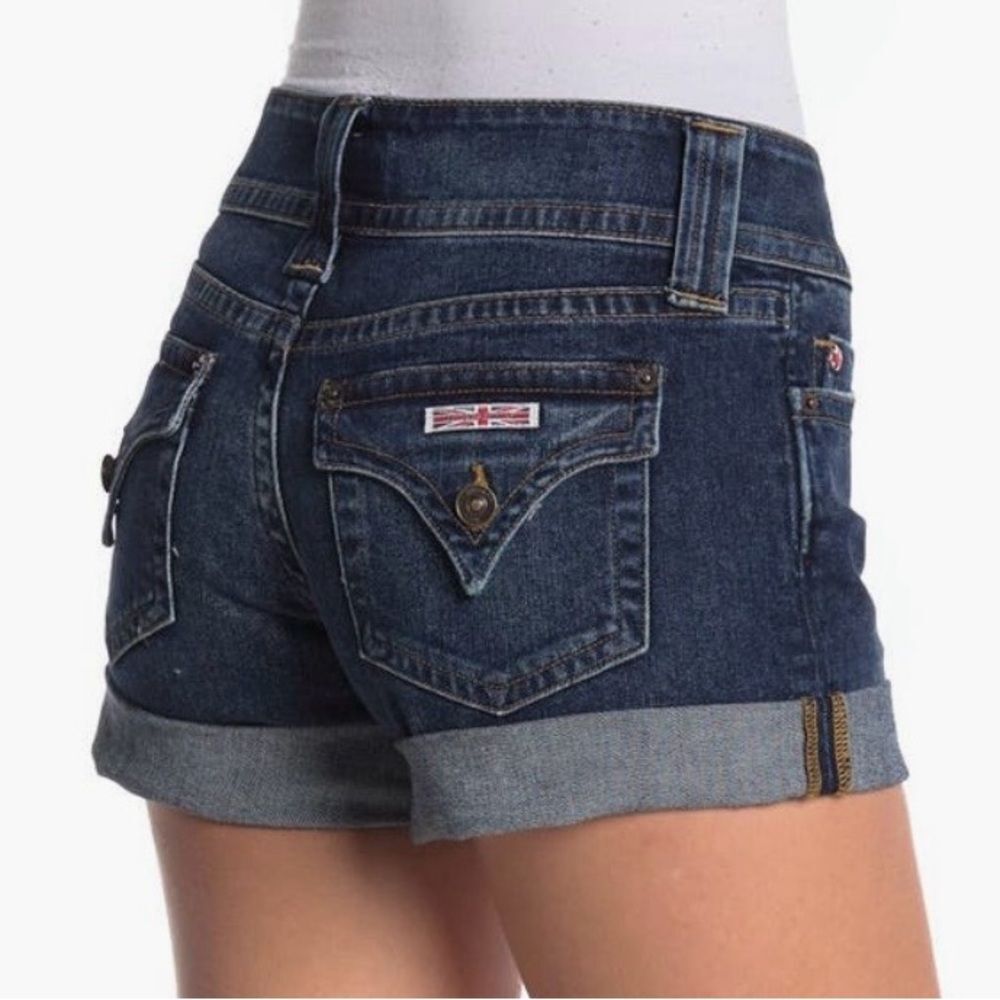 Hudson Ruby Short Shorts Premium Luxury Denim Blue Jeans Casual Size 24